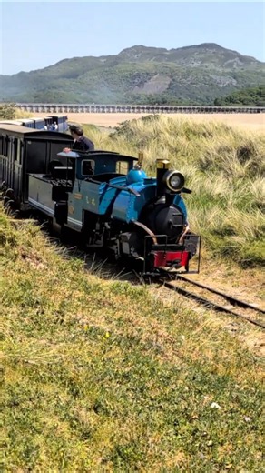 🚂 Sherpa Steams Through the Dunes #trains #railway #shorts