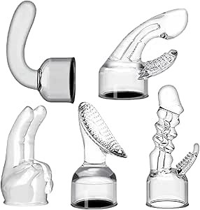 NUHUi 5Pcs Electric Massage Gun Attachments Muscle Massager Gun Accessorie for Neck Legs Back Part fit for MINI Hitachi Massage Gun Head