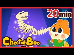 [20min] Guess the Dinosaur fossil | 🦖Best Dinosaur songs🦕 | Nursery rhymes & Kids Song | #Cheetahboo