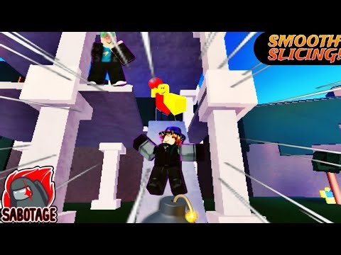 Slicing Random Players in ROBLOX Smooth Slicing (FUNNY MOMENTS) 