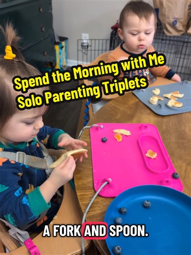 Solo Parenting Triplets: A Morning Routine
