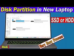 How to create disk partition in windows 11 | HP omen 16 laptop ssd partition