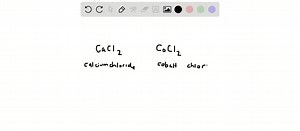 SOLVED:The formulas CaCl2 and CoCl2 look very similar. What is the name for each compound? Why do we name them differently?