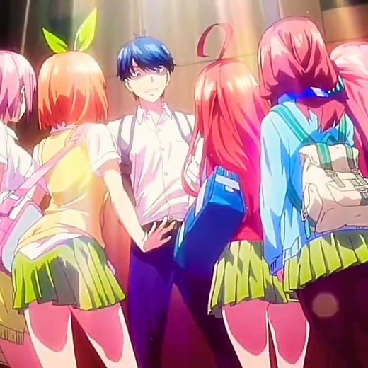 Futaro is so lucky 🥰The Quintessential Quintuplets #waifu #miku #nino #ichika#yotsuba #itsuki#waguri