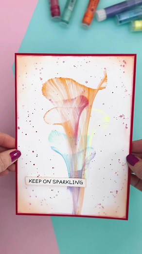 Single RAINBOW Thread Paint 🌈 #notmessy #stringpainting #threadpainting #easyarttutorial #pullstring #stringpull #stringpullflowers #rainbow #arthack #arthacksforyou #satisfyingart #handmade #papercrafts #easypaint #originaldesign #foryou #tutorialtiktok #gerryscraftroom #simplecrafts #easypainting #artsandcrafts #cardmaking