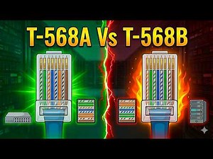 What is the difference between T568A and T568B cables? Straight-through and crossover cable color...
