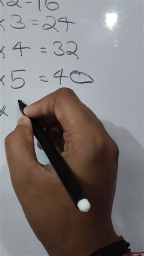 table of 8 easy #maths