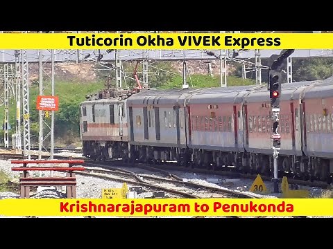 VIVEK Express Train Journey | Krishnarajapuram to Penukonda | Indian Railways