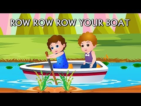 Row Row Row Your Boat Nursery Rhyme with Lyrics - Lullaby Songs for Babies