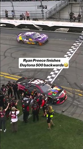 Ryan Preece FINISHES in Style 🤣 #ryanpreece #racing #backwards #tylerreddick #NASCAR