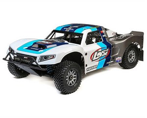 Losi 5IVE-T 2.0 V2 1/5 Bind-N-Drive 4WD Short Course Truck (Grey/Blue/White) [LOS05014V2T1]