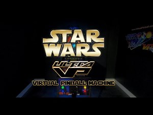 Star Wars themed Virtual Pinball Machine - ULTRA VP 4K 120Hz Full Force Feedback Digital Pinball