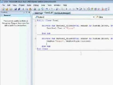 Fake Virus- Tutorial- Visual Basic 2008