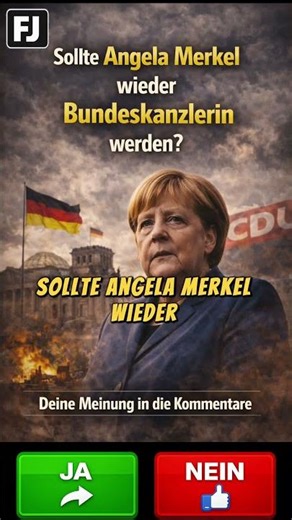 🇩🇪 Sollte Angela Merkel wieder Bundeskanzlerin werden?