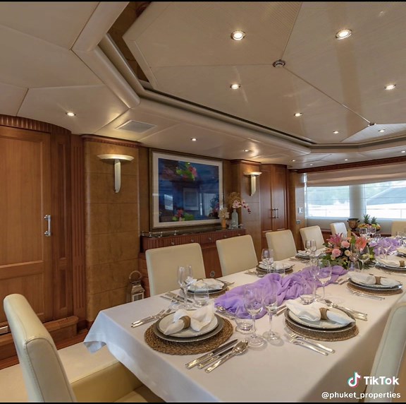 Experience luxury at sea aboard the 159ft Azul V superyacht in Thailand. Impeccably rebuilt and boasting lavish amenities, including a Jacuzzi and alfresco dining. She offers the epitome of relaxation and indulgence. With 6 spacious cabins accommodating up to 12 guests, every moment promises comfort and elegance. Day charter rate from THB 1,000,000 Passenger capacity: up to 12 guests. #yacht_phuket #yachts #yachtlite #travel #charter #phuketthailand #luxuryhomes #catamaranlite #luxurylistings