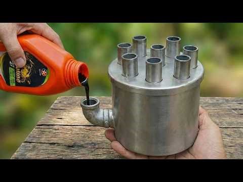 👉 No Gas, No Wood 😱 Just Waste Oil for FREE Winter Heat With This Stove!