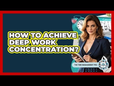 How To Achieve Deep Work Concentration?