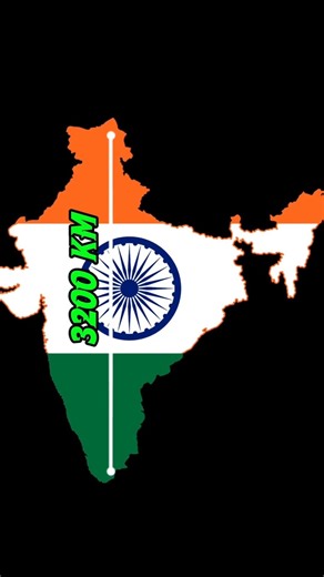 How many hours to cross India form top to bottom?#shorts
