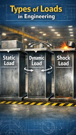 Static, Dynamic & Shock Loads #MechanicalEngineering #EngineeringBasics #LoadTypes #DesignSafety #Welding #Fabrication #EngineeringShorts | Welding Fabrication World