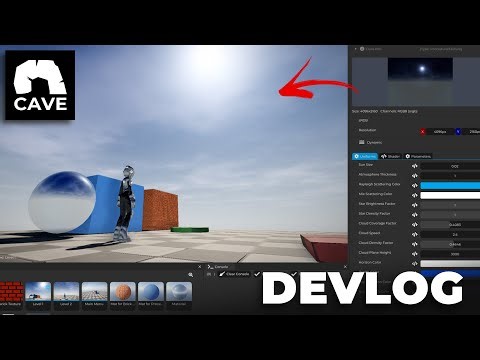 Cave Engine now have Procedural Sky + Textures (and its huge)