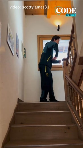 Four-time Olympian Scotty James has recreated Hugh Grant’s iconic Love Actually dance scene while wearing the Australian team kit, earning viral fame and celebrity praise 😂🙌 Read more: https://bit.ly/3Os9oOG | Courier Mail