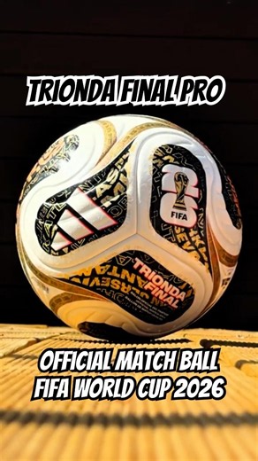 Trionda Official Match Ball Winter, Final - USA, Adidas #soccer World Cup 2026 Jabulani