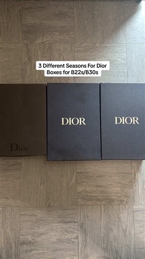 Dior B22 & B30 Box History: 3 Different Seasons Explained