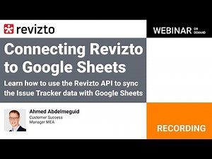 Connecting Revizto to Google Sheets - EMEA, December 18, 2024