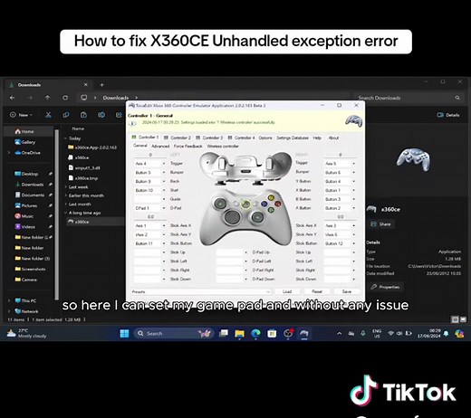 How to fix X360CE Unhandled exception has occurred in your application #pcgames #gamingpc