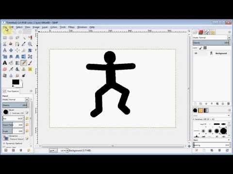 Create a Basic Stickman using Gimp