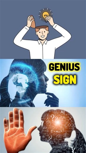 Genius sign in palmistry #palmistry
