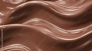 Beautiful abstract wave background with a chocolate texture effect in a silky smooth chocolate color .