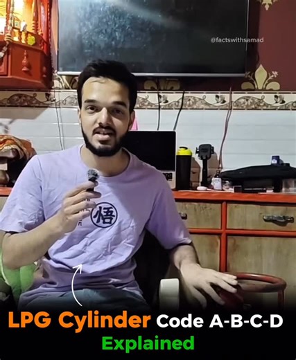 factswithsamad | Did you know the A, B, C, D code with numbers on your LPG cylinder shows its testing due date? A = Jan–Mar, B = Apr–Jun, C = Jul–Sep, D =... | Instagram