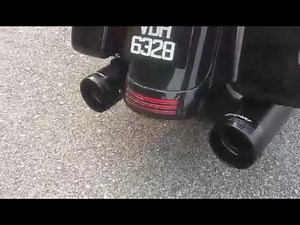 Rinehart DBX45 Muffler with Slimline Duals Header for Harley Touring models.
