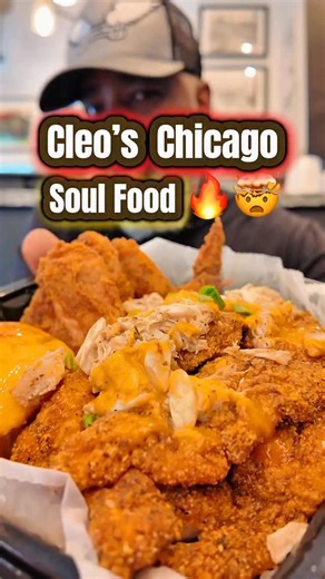 Best Soul Food in Chicago 🔥🍗 @cleos_southerncuisine — if you in Chicago, this where the real soul food at. 💯 Fried catfish with crab topping, honey butter cornbread shining like lip gloss, and chicken that taste like mama made it. 🍗🔥 Tag somebody who need this kind of soul food in their life. 👇🏽 #chicagoeats #soulfood #foodieherb #houstonfoodie #chicagofood | Foodie Herb
