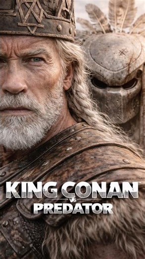 KING CONAN vs PREDATOR 2026 🔥 #ArnoldSchwarzenegger #MovieTrailer #shorts