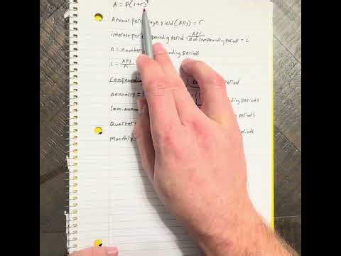 Compound Interest Formula and example (part 2)