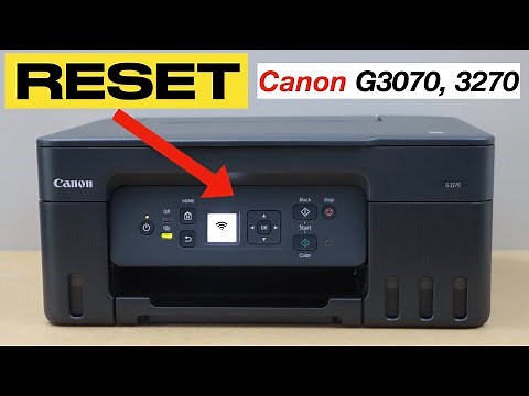 Canon PIXMA G3070 Reset Printer To Default Setting [Canon G3270 Printer].