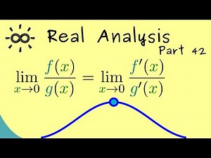 Real Analysis 42 | L'Hospital's Rule
