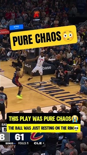 This Pistons play was absolute CHAOS😮