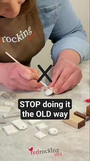 Fast Clay Letter Stamping Hack You Need to Try! #airdryclay