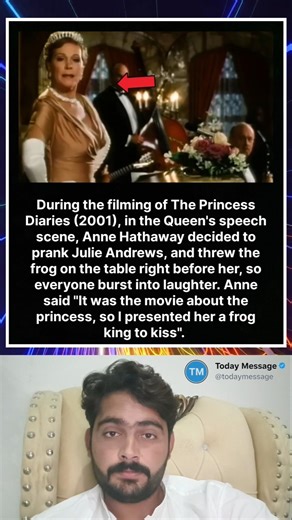 During the filming of The Princess Diaries (2001), Anne Hathaway decided to prank Julie Andrews