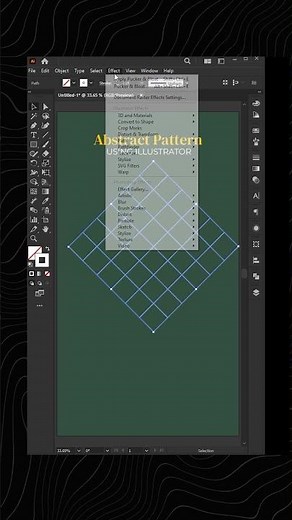 Let’s create this abstract pattern in Illustrator #illustrator #adobeillustrator #photoshop