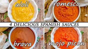 How to make 4 classic Spanish sauces | Easy authentic recipes