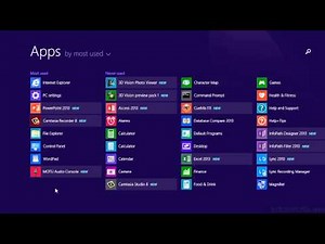 Windows 8.1 - New Features Tutorial | Choosing Between The Start Screen Desktop And Apps List