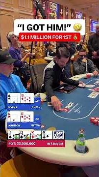 BOTH PLAYERS FLOP IT at the $1,100 WPT Prime Championship 😳 #wpt #poker #shorts