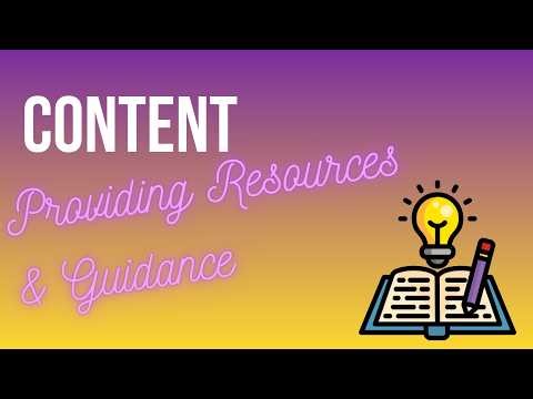 Providing Resources and Guidance