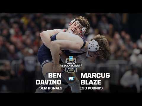 Ben Davino vs. Marcus Blaze: 2026 NCAA wrestling semifinals (133 pounds)