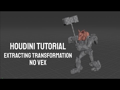Houdini tutorial Extracting transformation no VEX