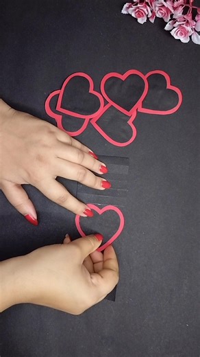 Valentine's Day Craft | Waterfall card making tutorial for special ones | Heart craft for boyfriend